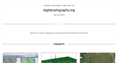 Desktop Screenshot of digitalcartography.org